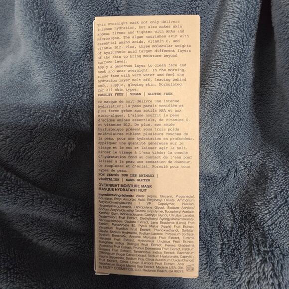 Dezi Overnight Moisture Mask - 50ml - NEW - Picture 2 of 3